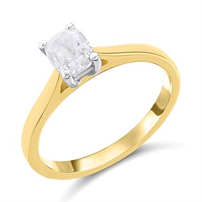 18ct Yellow Gold Diamond Solitaire Engagement Ring - 1ct - F/I1 - H101717