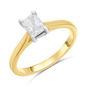 18ct Yellow Gold Diamond Solitaire Engagement Ring - 1ct - J/I1 - H101865