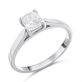 Platinum Diamond Solitaire Engagement Ring - 1.01ct - I/SI2 - H101869