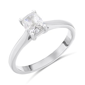 Platinum Diamond Solitaire Engagement Ring - 1.01ct - H/SI1 - H101870