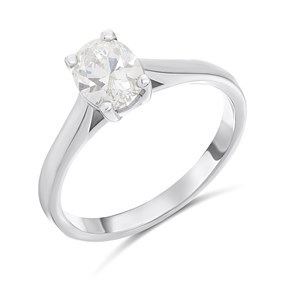 Platinum Diamond Solitaire Engagement Ring - 1.02ct - M/VS1 - H10626