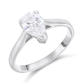 Platinum Diamond Solitaire Engagement Ring - 1.15ct - L/I1 - H11186