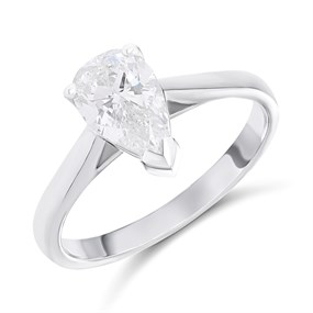 Platinum Diamond Solitaire Engagement Ring - 1.44ct - M/I2 - H1442