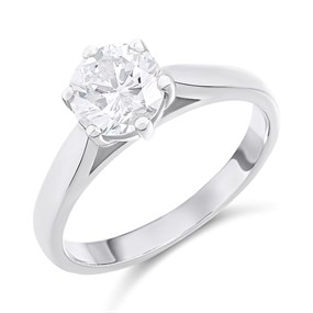 Platinum Diamond Solitaire Engagement Ring - 1.4ct - H/I2 - H1446
