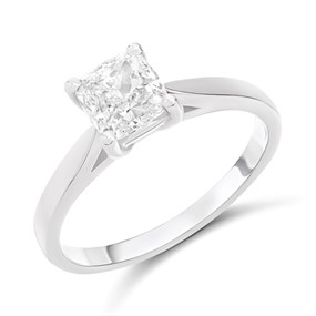 Platinum Diamond Solitaire Engagement Ring - 1.5ct - I/SI2 - H15100