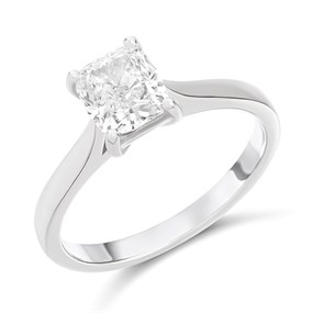 Platinum Diamond Solitaire Engagement Ring - 1.7ct - K/SI1 - H1713