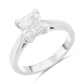 Platinum Diamond Solitaire Engagement Ring - 1.77ct - K/SI2 - H1714