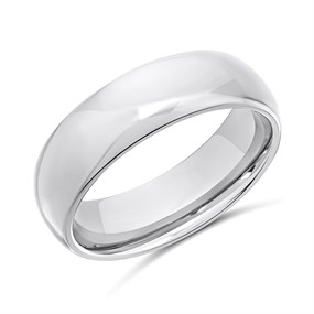 Tungsten Polished Ring- 7mm - J0907