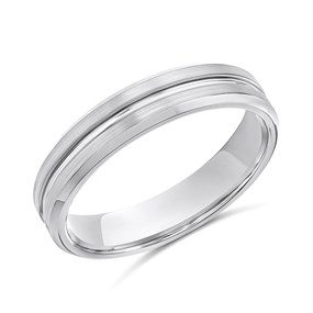 Tungsten Groove Ring- 5mm - J0908
