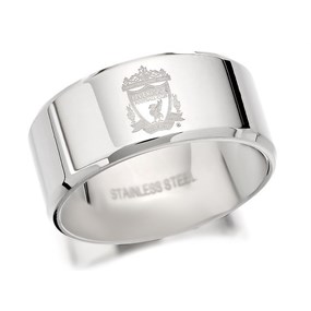Stainless Steel Liverpool FC Band Ring - J2290