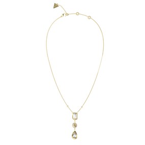 Guess UBN05234YG Gold Tone Crystal Necklace - J42263