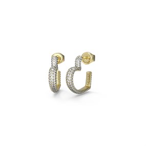 Guess JUBE05017JWYGT/U Crystal Heart Earrings - J42272