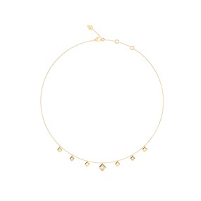 Guess UBN06178YG Gold Tone Crystal Charm Necklace - J42327