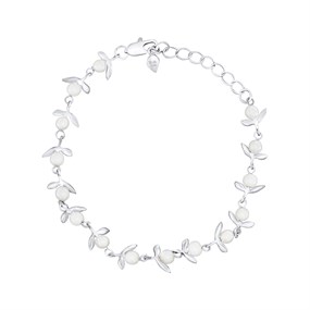 Laura Ashley LA067 Cottage Sprig Simulated Pearl Bracelet - J4337