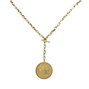 Fossil JF04014710 Gold Tone Necklace - J49290