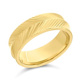 Fossil JF04118710 Yellow IP Ring - J49295