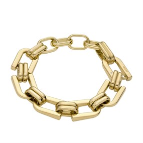 Fossil JF04573710 Yellow IP Link Bracelet - J49332