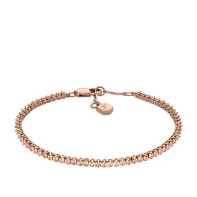 Fossil JA7294791 Rose IP CZ Bracelet - J49397