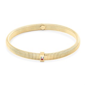 Tommy Hilfiger 2781005 Stainless Steel Glod Tone 6mm Stretch Bracelet - J7359