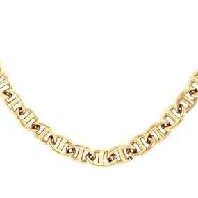 Tommy Hilfiger 2781016 Stainless Steel Gold Tone Mariner Necklace - J7392