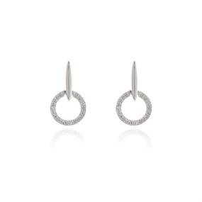 Cachet Lara Cubic Zirconia Circle Drop Earrings - J74102