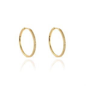 Cachet Vice Cubic Zirconia Hoop Earrings - J74113