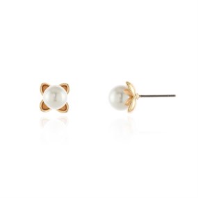 Cachet Roja Simulated Pearl Stud Earrings - J74117