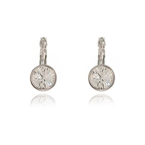 Cachet Elise Silver Tone Crystal Drop Earrings - J7415