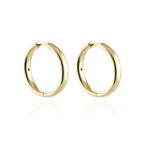 Cachet Gold Tone Sabrina 25mm Hoop Earrings - J74241