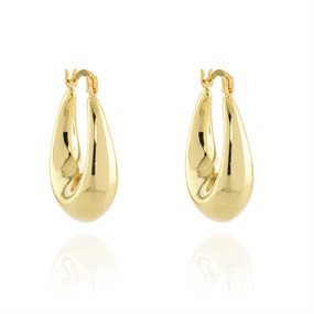 Cachet Gold Tone Berdine Creole Earrings - J74246
