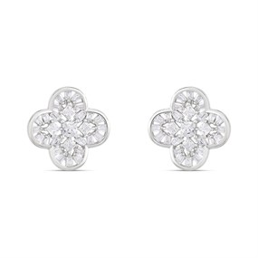 Briolette Large Floral Stud Earrings - J77181