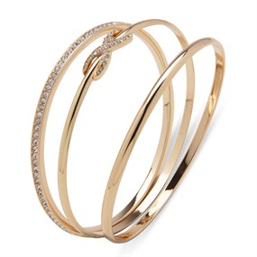 Anne Klein Gold Tone Set Of Three Bangles - J78230