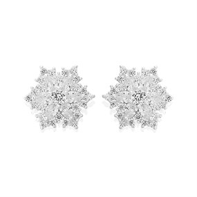 Anne Klein Snowflake Stud Earrings - J78329