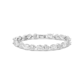 Crystal Allure CZ Heart Bracelet - J79119