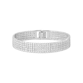 Crystal Allure CZ Five Row Bracelet - J79122