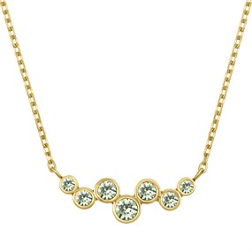 Crystal Allure Chrysolite Crystal Gold Tone Necklace - J80110