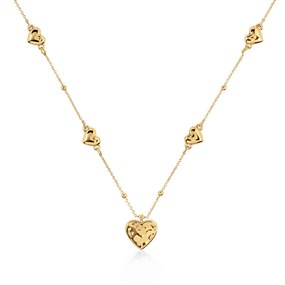 Radley RYJ2552S Gold Tone Heart Station Necklace - J81912