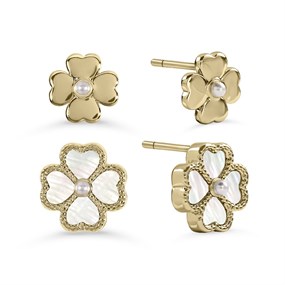 Radley RYJ1566S Gold Tone Mother Of Pearl Flower Earring Set - J81940