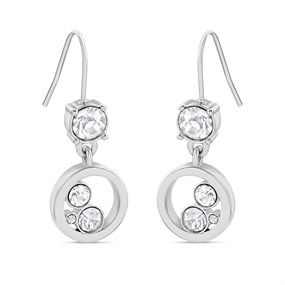 Fiorelli XE1307C Crystal Circle Drop Earrings - J82110
