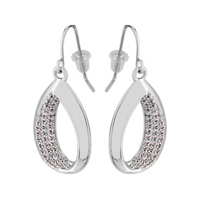 Fiorelli XE1590 Crystal Teardrop Hook Wire Earrings - J82413