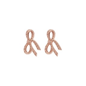 Olivia Burton OBJVBE36Bow Rose Gold Plated Sterling Silver Stud Earrings - J9796