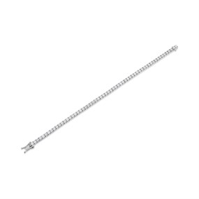 9ct White Gold Lab Grown Certificated Diamond Bracelet, 5cts - L19050