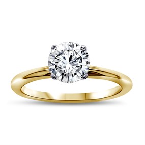 Blossom 9ct Gold Lab Grown Diamond Solitaire Ring - 1.55ct - L40132