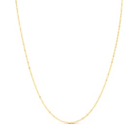 AUREUS Silver And 9ct Bonded Gold 18in Valentino Chain - M3802