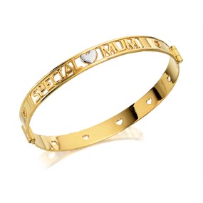 Rolled Gold Special Mum Bangle - M9351