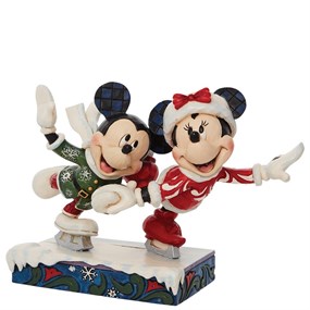 Disney Traditions 6010871 Mickey And Minnie Ice Skating - P01487