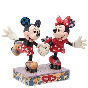 Disney Traditions 6014315 Mickey And Minnie Roller Skating - P01550