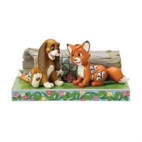 Disney Traditions 6017858 An Unlikely Friendship (Fox & Hound) - P01677
