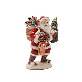 Treasured Trinkets Santa With Gifts Trinket Box - P12204