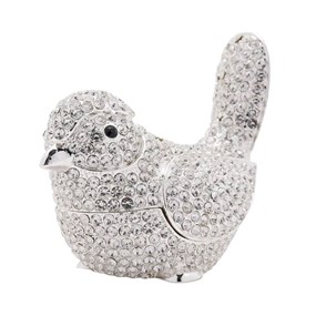 Treasured Trinkets Crystal Bird Trinket Box - P12208